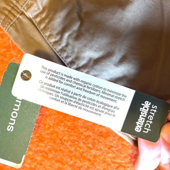 Light brown organic cotton utility cargo joggers pants NWT - Picture 9 of 15